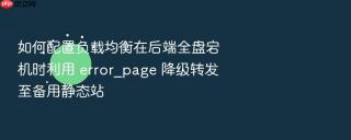 如何配置负载均衡在后端全盘宕机时利用 error_page 降级转发至备用静态站