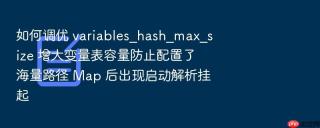 如何调优 variables_hash_max_size 增大变量表容量防止配置了海量路径 Map 后出现启动解析挂起