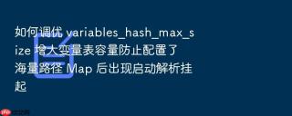如何调优 variables_hash_max_size 增大变量表容量防止配置了海量路径 map 后出现启动解析挂起