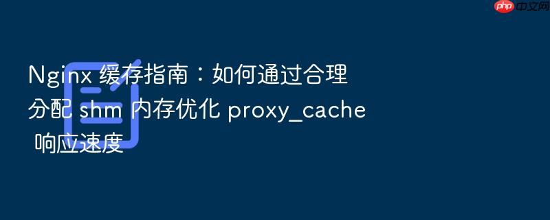 nginx 缓存指南:如何通过合理分配 shm 内存优化 proxy_cache 响应速度