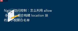 nginx 访问控制：怎么利用 allow 与 deny 组合构建 location 块的最小权限白名单