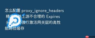 怎么配置 proxy_ignore_headers 精准忽略上游不合理的 expires 头部从而强行激活网关层的高性能路径缓存