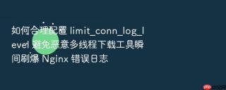 如何合理配置 limit_conn_log_level 避免恶意多线程下载工具瞬间刷爆 nginx 错误日志