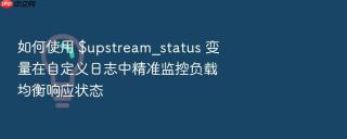 如何使用 $upstream_status 变量在自定义日志中精准监控负载均衡响应状态