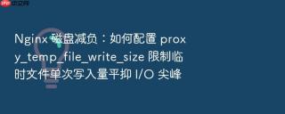 nginx 磁盘减负:如何配置 proxy_temp_file_write_size 限制临时文件单次写入量平抑 i/o 尖峰