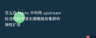 怎么在 Nginx 中利用 upstream 轮询机制平滑支撑微服务集群的弹性扩容