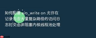 如何配置 aio_write on 允许在记录包含大量复杂路径的访问日志时交由非阻塞内核线程池处理