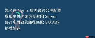 怎么在 nginx 层面通过合理配置虚拟主机优先级规避因 server 块过多导致的路径匹配与状态码处理延迟