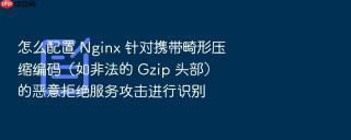 怎么配置 nginx 针对携带畸形压缩编码(如非法的 gzip 头部)的恶意拒绝服务攻击进行识别