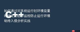 如何通过对系统运行时环境变量的锁定加固与监控防止运行环境劫持入侵分析实战