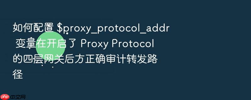 如何配置 $proxy_protocol_addr 变量在开启了 proxy protocol 的四层网关后方正确审计转发路径
