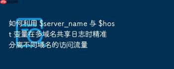如何利用 $server_name 与 $host 变量在多域名共享日志时精准分离不同域名的访问流量