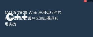 如何通过配置 web 应用运行时的内存限制防止缓冲区溢出漏洞利用实战