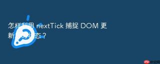 怎样利用 nexttick 捕捉 dom 更新后的状态？