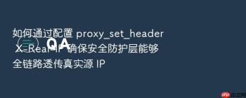 如何通过配置 proxy_set_header X-Real-IP 确保安全防护层能够全链路透传真实源 IP