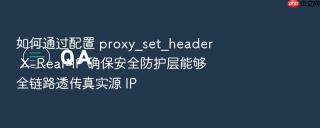 如何通过配置 proxy_set_header x-real-ip 确保安全防护层能够全链路透传真实源 ip