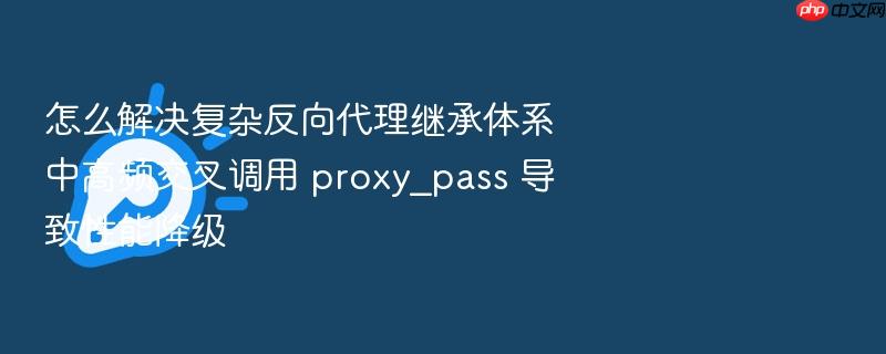 怎么解决复杂反向代理继承体系中高频交叉调用 proxy_pass 导致性能降级