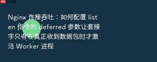 nginx 连接吞吐：如何配置 listen 指令的 deferred 参数让套接字只有在真正收到数据包时才激活 worker 进程