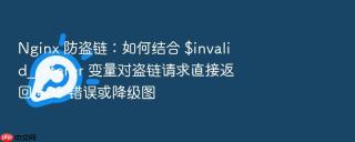 nginx 防盗链：如何结合 $invalid_referer 变量对盗链请求直接返回 403 错误或降级图