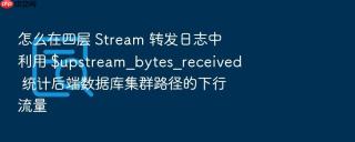 怎么在四层 stream 转发日志中利用 $upstream_bytes_received 统计后端数据库集群路径的下行流量
