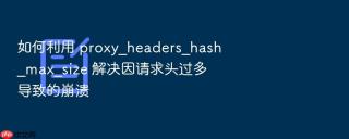 如何利用 proxy_headers_hash_max_size 解决因请求头过多导致的崩溃