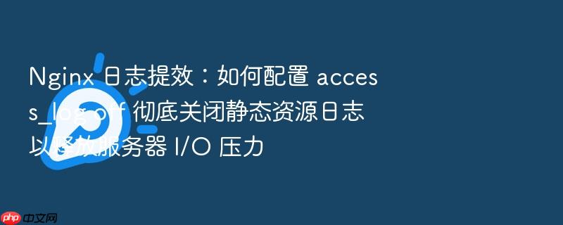 nginx 日志提效:如何配置 access_log off 彻底关闭静态资源日志以释放服务器 i/o 压力