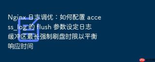 nginx 日志调优:如何配置 access_log 的 flush 参数设定日志缓冲区最长强制刷盘时限以平衡响应时间