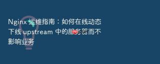 nginx 运维指南：如何在线动态下线 upstream 中的服务器而不影响业务