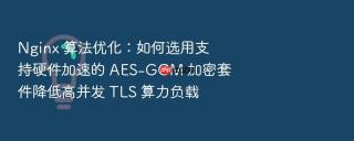 Nginx 算法优化：如何选用支持硬件加速的 AES-GCM 加密套件降低高并发 TLS 算力负载