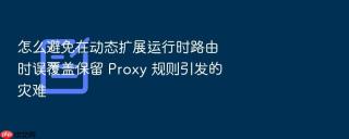 怎么避免在动态扩展运行时路由时误覆盖保留 proxy 规则引发的灾难