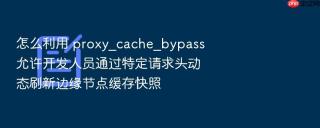 怎么利用 proxy_cache_bypass 允许开发人员通过特定请求头动态刷新边缘节点缓存快照