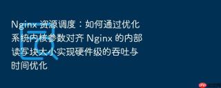 nginx 资源调度:如何通过优化系统内核参数对齐 nginx 的内部读写块大小实现硬件级的吞吐与时间优化
