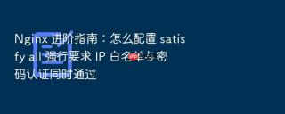 nginx 进阶指南:怎么配置 satisfy all 强行要求 ip 白名单与密码认证同时通过