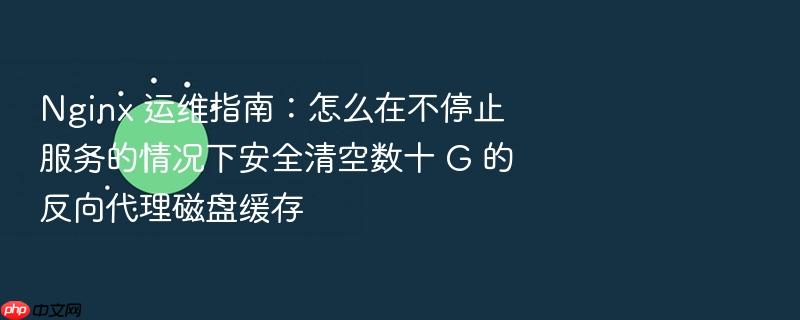 nginx 运维指南:怎么在不停止服务的情况下安全清空数十 g 的反向代理磁盘缓存
