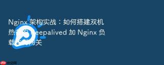 nginx 架构实战：如何搭建双机热备的 keepalived 加 nginx 负载均衡网关