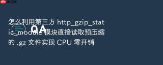 怎么利用第三方 http_gzip_static_module 模块直接读取预压缩的 .gz 文件实现 cpu 零开销