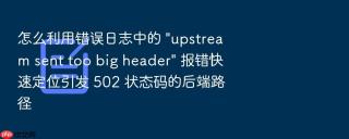 怎么利用错误日志中的 \
