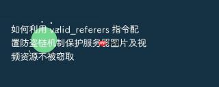 如何利用 valid_referers 指令配置防盗链机制保护服务器图片及视频资源不被窃取