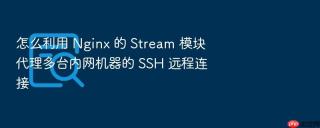 怎么利用 Nginx 的 Stream 模块代理多台内网机器的 SSH 远程连接