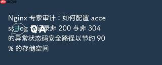 nginx 专家审计:如何配置 access_log 仅记录非 200 与非 304 的异常状态码安全路径以节约 90% 的存储空间