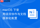 macOS 下常用项目协作与文档版本化配置