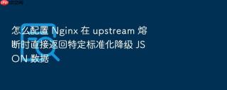 怎么配置 Nginx 在 upstream 熔断时直接返回特定标准化降级 JSON 数据