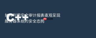 如何利用安全审计报表直观呈现服务器系统的安全态势
