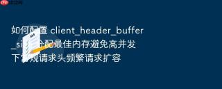 如何配置 client_header_buffer_size 分配最佳内存避免高并发下常规请求头频繁请求扩容