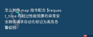怎么利用 map 指令配合 $request_time 将超过性能预算的异常安全路径请求自动化标记为高危告警级别