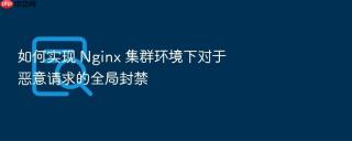 如何实现 nginx 集群环境下对于恶意请求的全局封禁