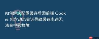 如何解决配置缓存后因前端 cookie 包含动态会话导致缓存永远无法命中的故障
