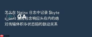 怎么在 Nginx 日志中记录 $bytes_sent 监控包含响应头在内的绝对传输体积与状态码的联动关系