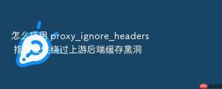 怎么巧用 proxy_ignore_headers 指令硬性绕过上游后端缓存黑洞