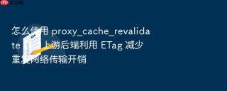 怎么使用 proxy_cache_revalidate 联动上游后端利用 etag 减少重复网络传输开销